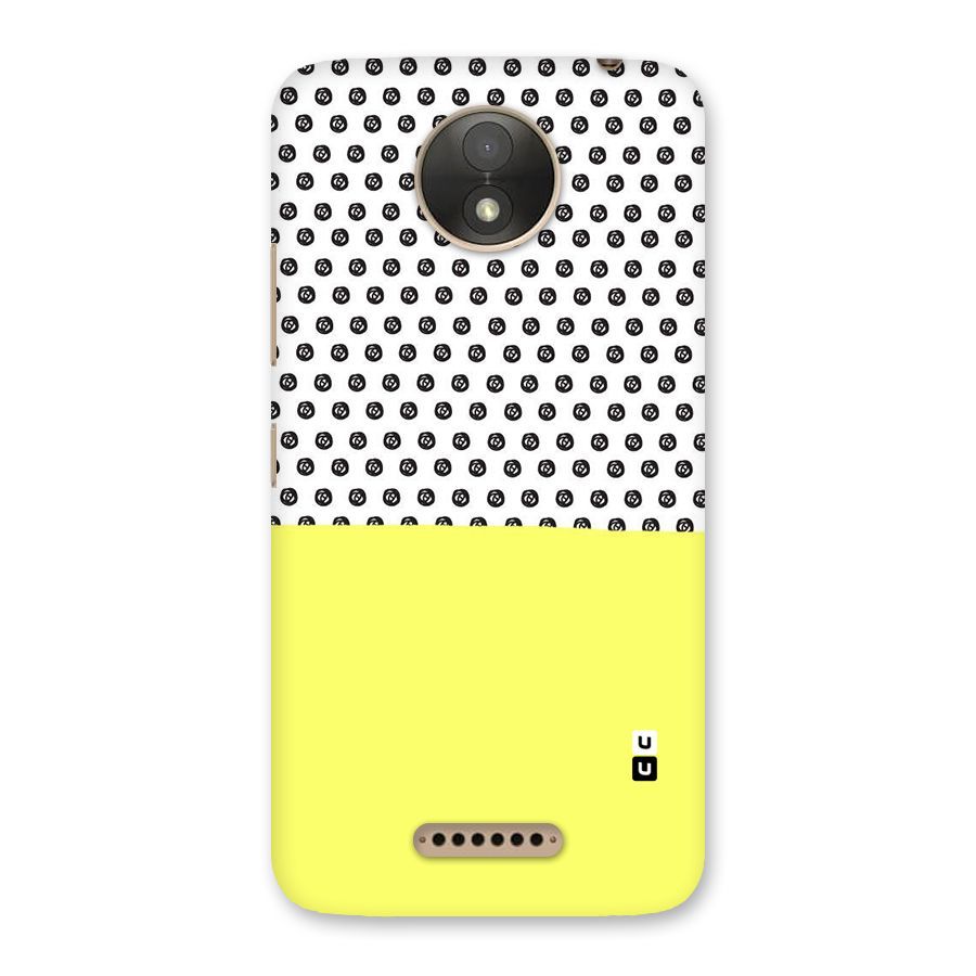 Plain and Pattern Back Case for Moto C Plus