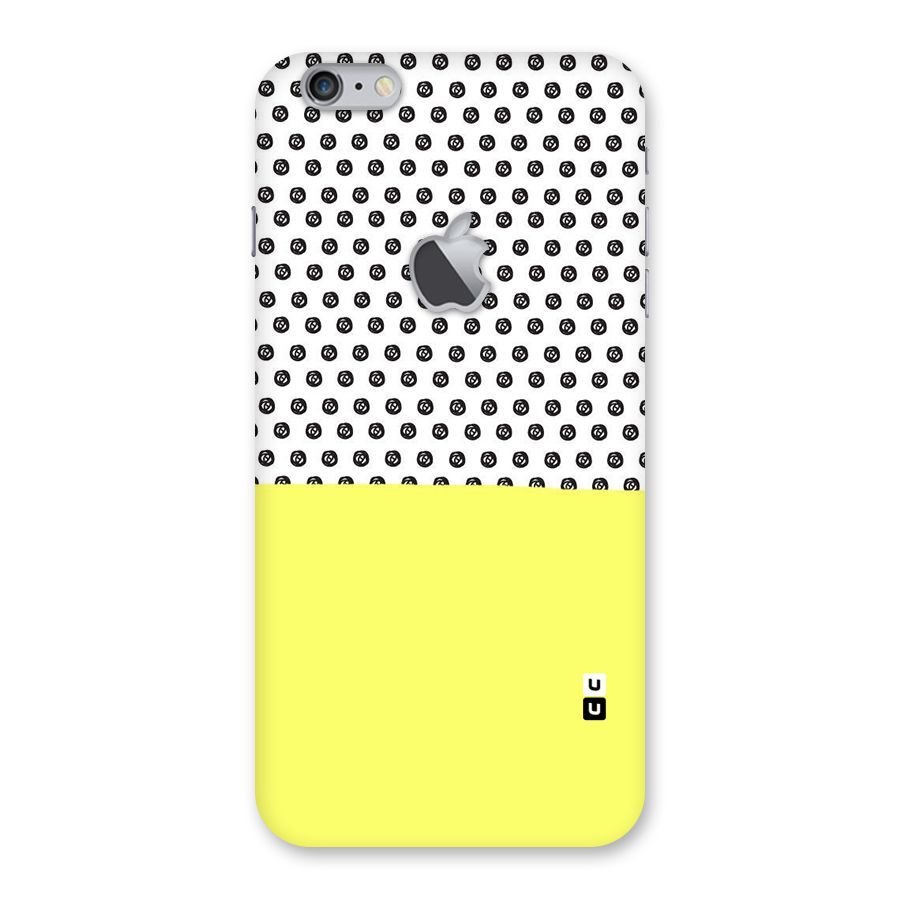 Plain and Pattern Back Case for iPhone 6 Plus 6S Plus Logo Cut