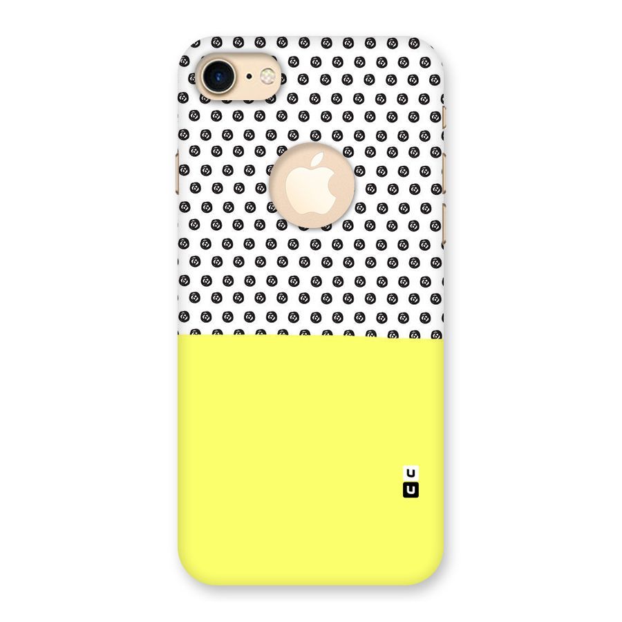 Plain and Pattern Back Case for iPhone 8 Logo Cut