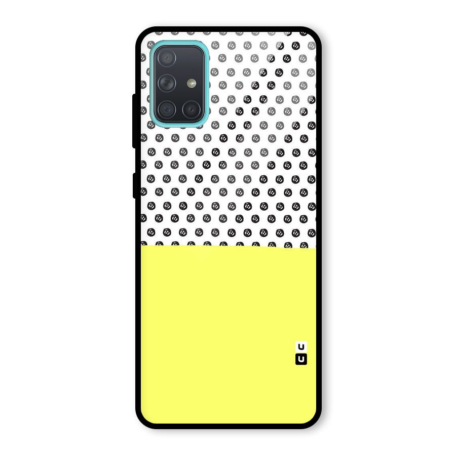 Plain and Pattern Glass Back Case for Galaxy A71