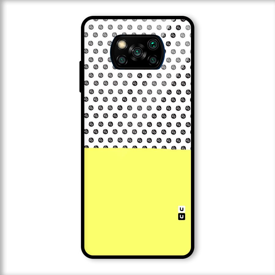 Plain and Pattern Glass Back Case for Poco X3