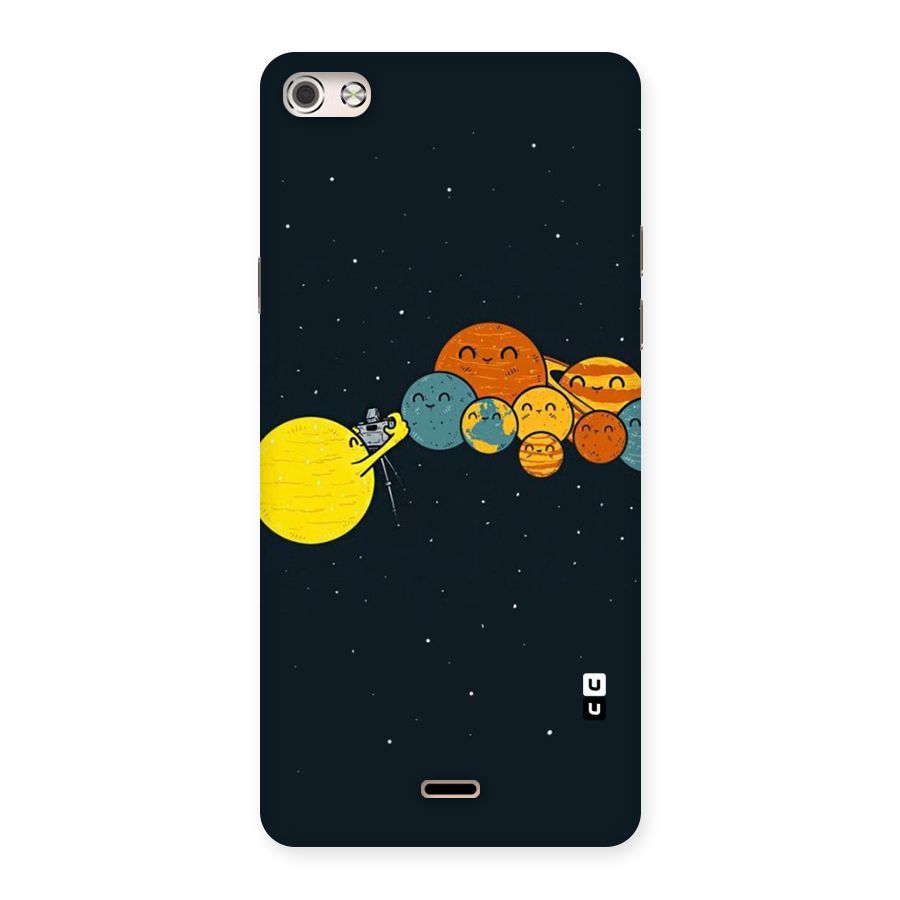 Planet Family Back Case for Micromax Canvas Silver 5