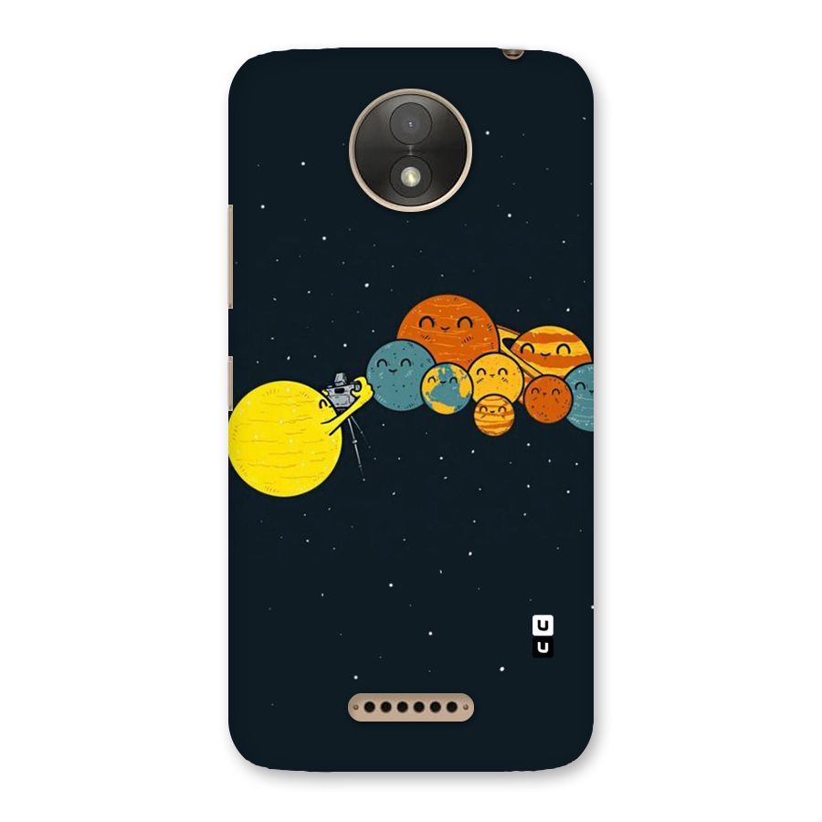 Planet Family Back Case for Moto C Plus