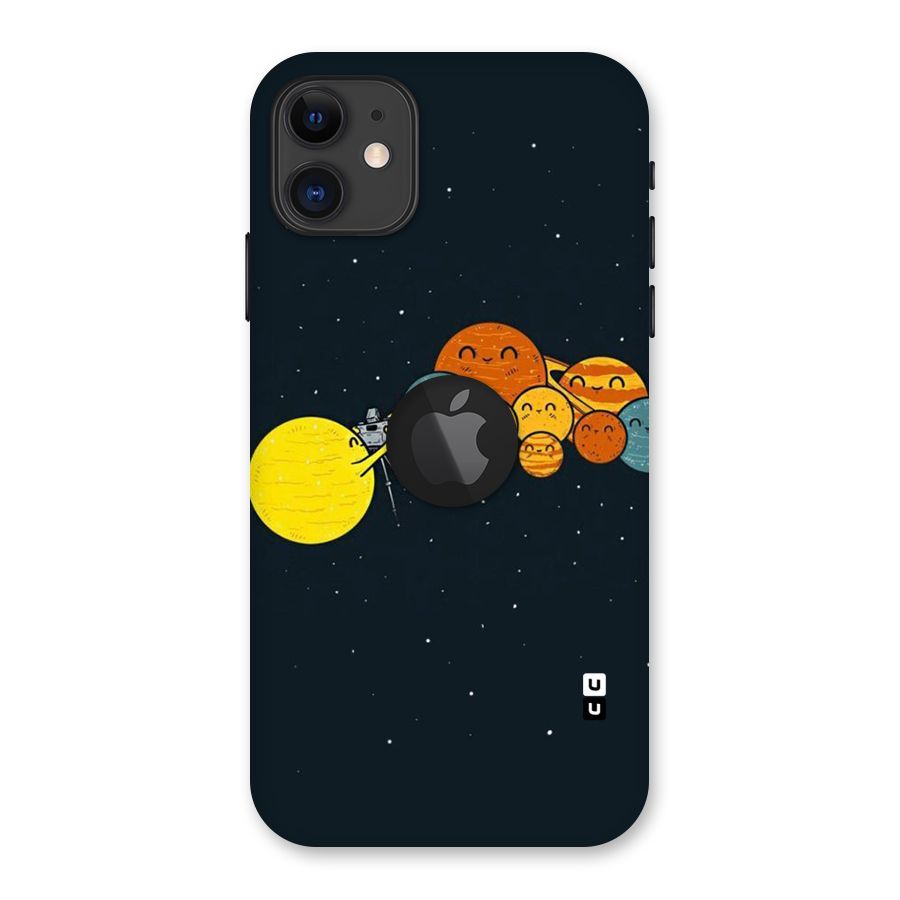 Planet Family Back Case for iPhone 11 Logo Cut