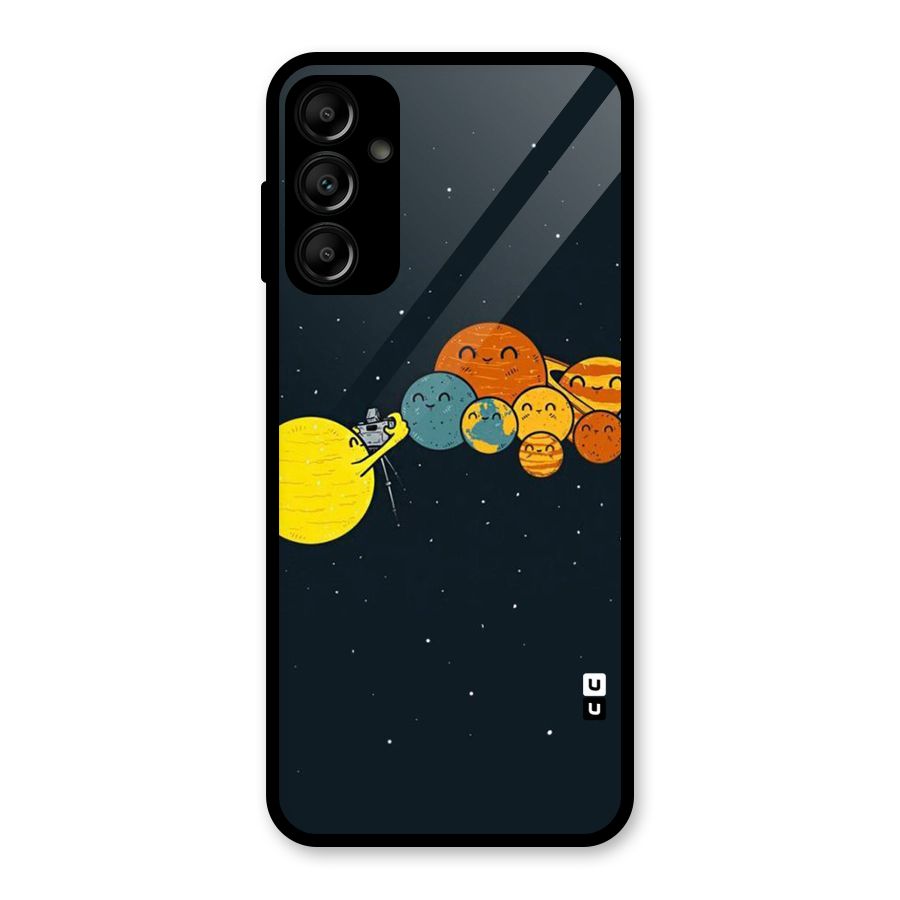 Planet Family Glass Back Case for Galaxy A14 5G