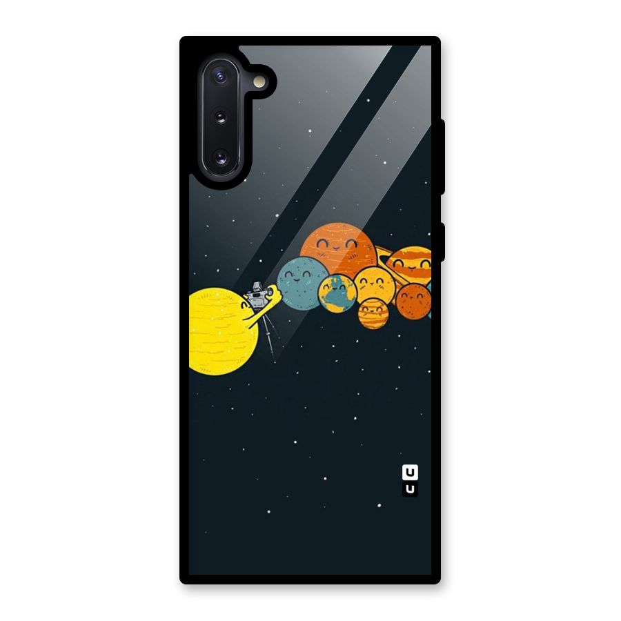 Planet Family Glass Back Case for Galaxy Note 10