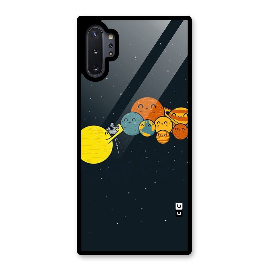 Planet Family Glass Back Case for Galaxy Note 10 Plus