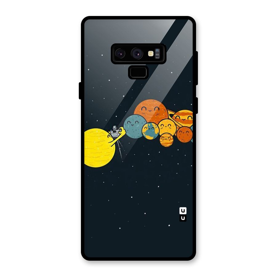 Planet Family Glass Back Case for Galaxy Note 9