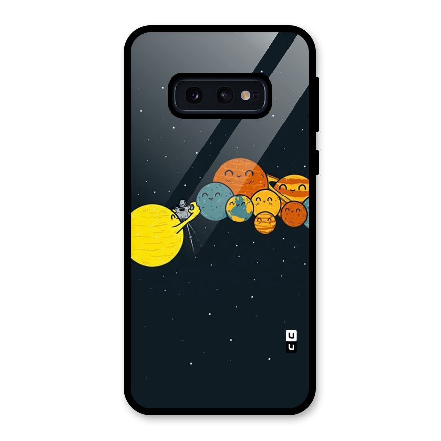 Planet Family Glass Back Case for Galaxy S10e