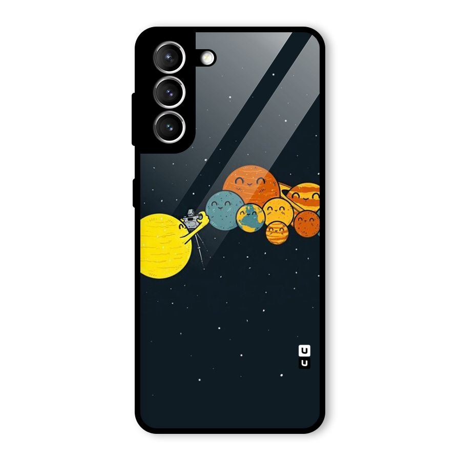 Planet Family Glass Back Case for Galaxy S21 5G