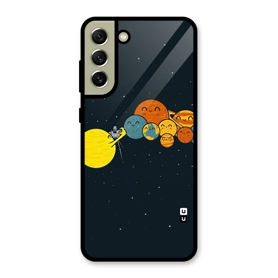 Planet Family Glass Back Case for Galaxy S21 FE 5G