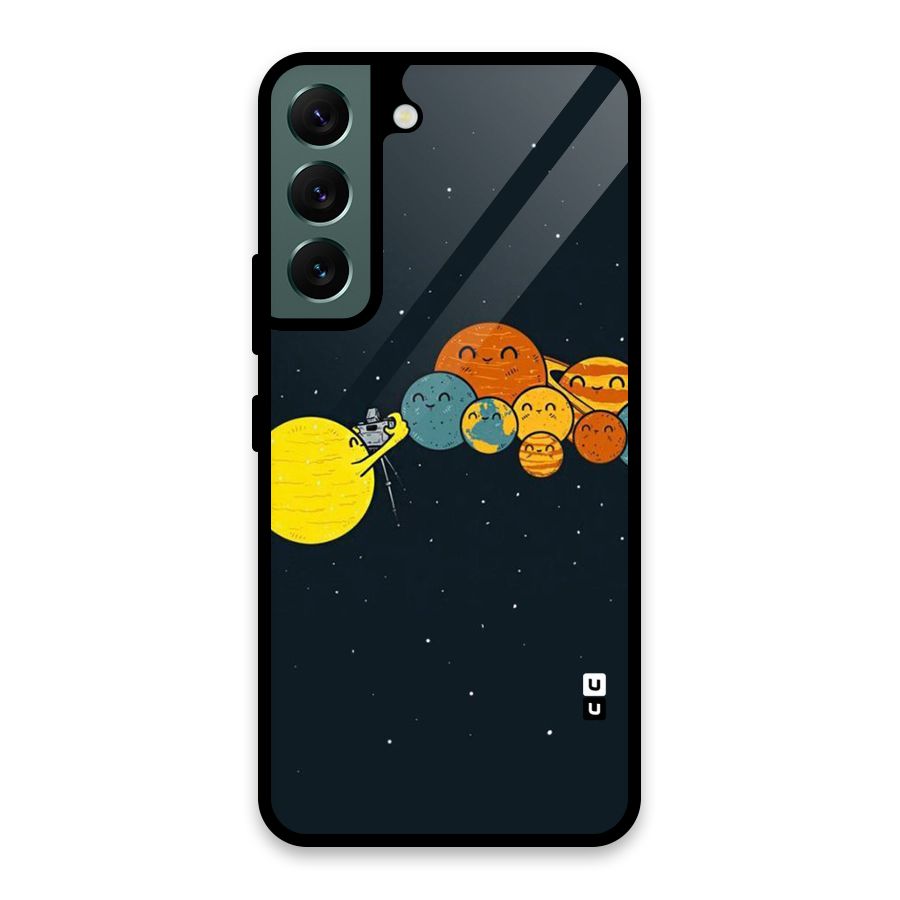 Planet Family Glass Back Case for Galaxy S22 5G