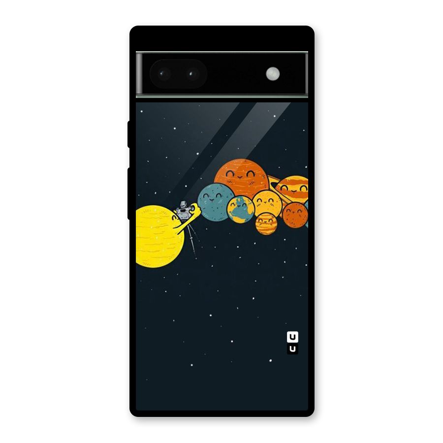 Planet Family Glass Back Case for Google Pixel 6a