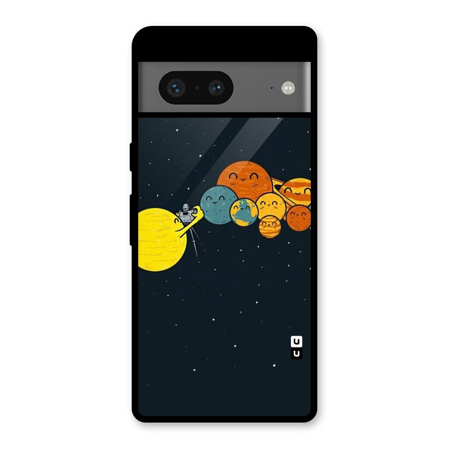 Planet Family Glass Back Case for Google Pixel 7