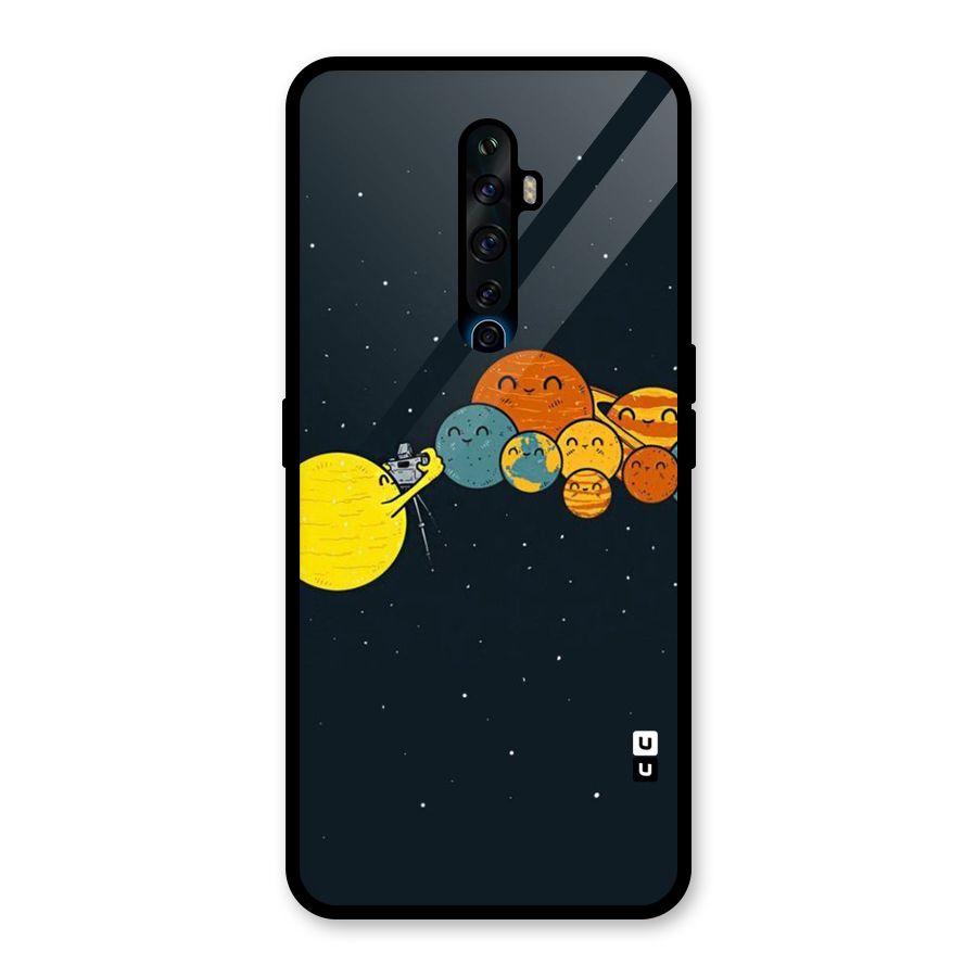 Planet Family Glass Back Case for Oppo Reno2 F