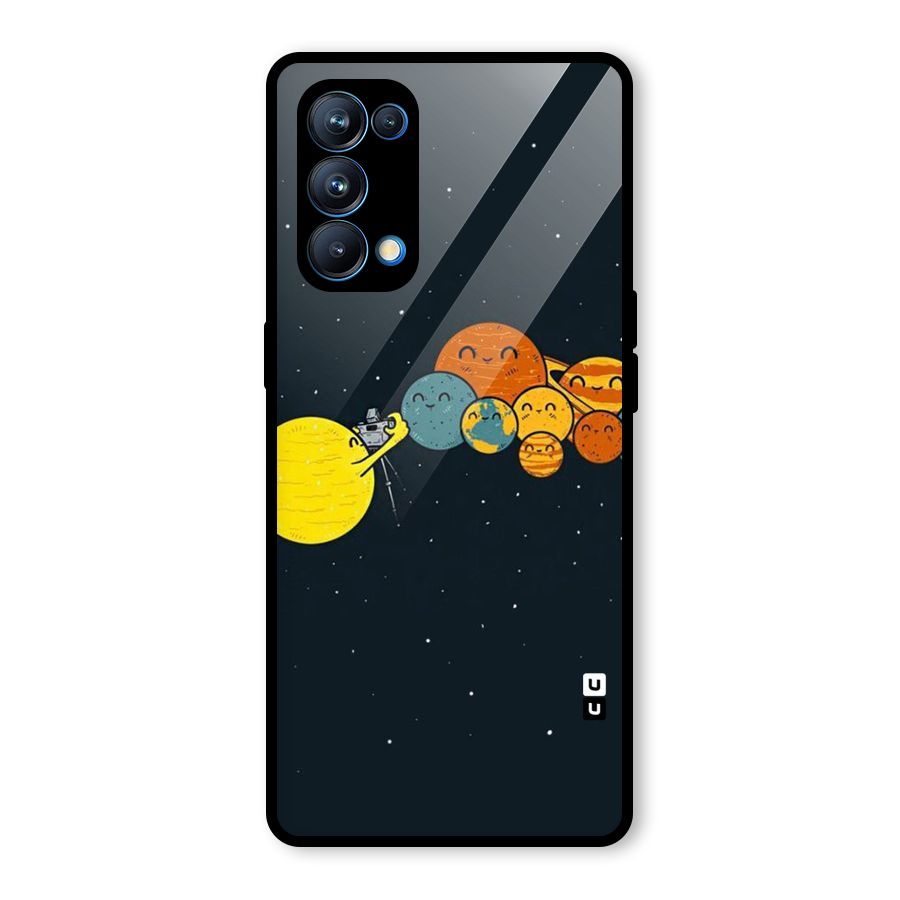 Planet Family Glass Back Case for Oppo Reno5 Pro 5G