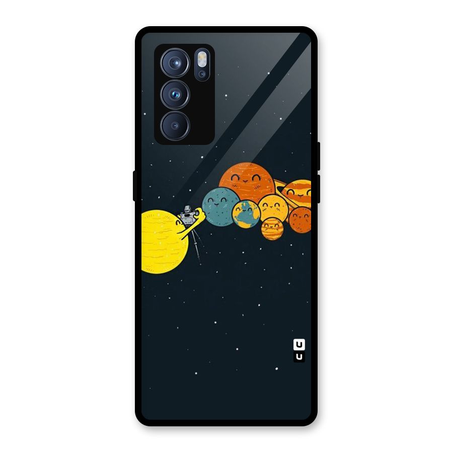 Planet Family Glass Back Case for Oppo Reno6 Pro 5G