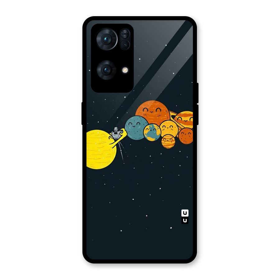 Planet Family Glass Back Case for Oppo Reno7 Pro 5G