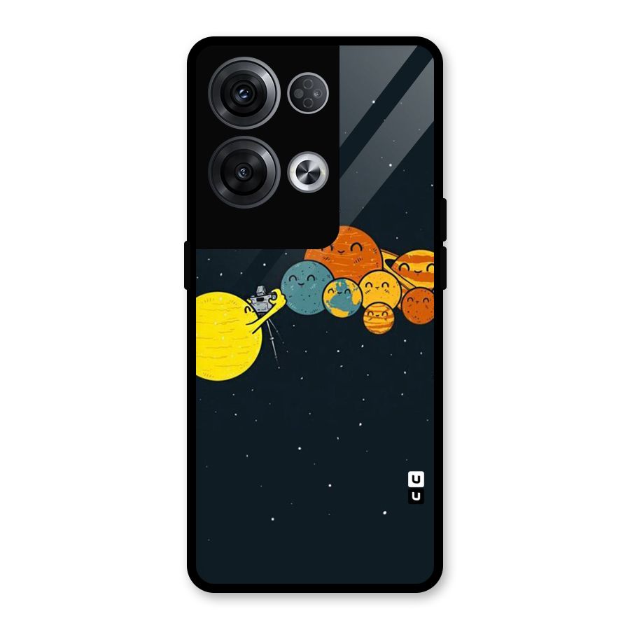 Planet Family Glass Back Case for Oppo Reno8 Pro 5G