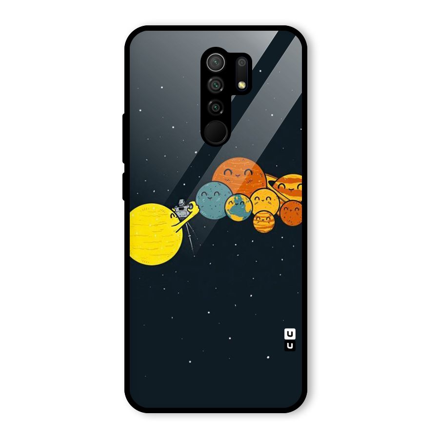 Planet Family Glass Back Case for Poco M2