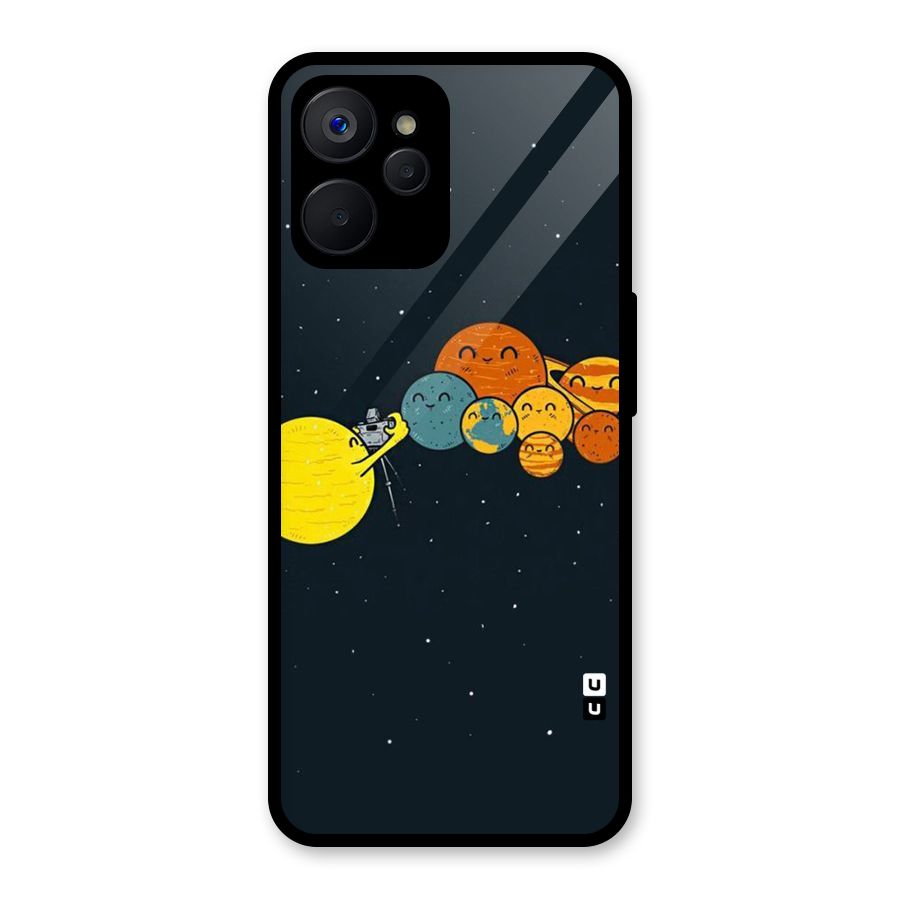 Planet Family Glass Back Case for Realme 9i 5G