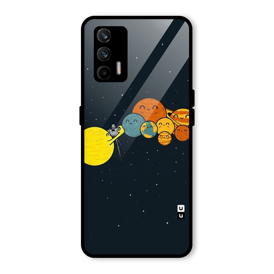 Planet Family Glass Back Case for Realme GT 5G