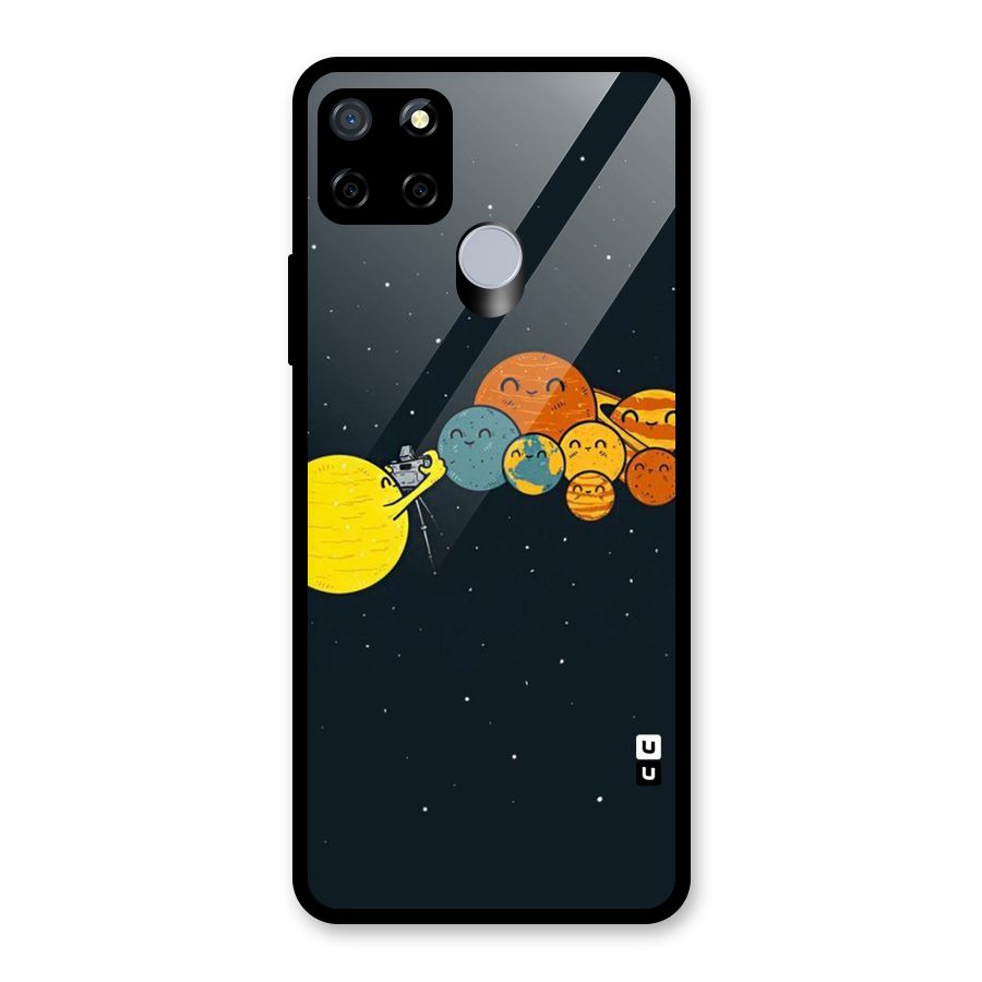 Planet Family Glass Back Case for Realme Narzo 20