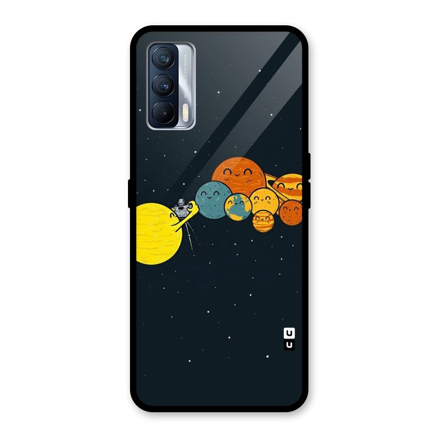 Planet Family Glass Back Case for Realme X7