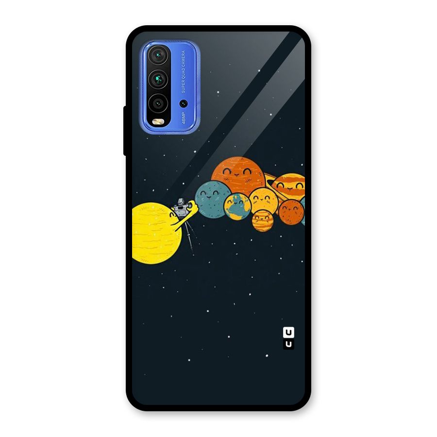 Planet Family Glass Back Case for Redmi 9 Power