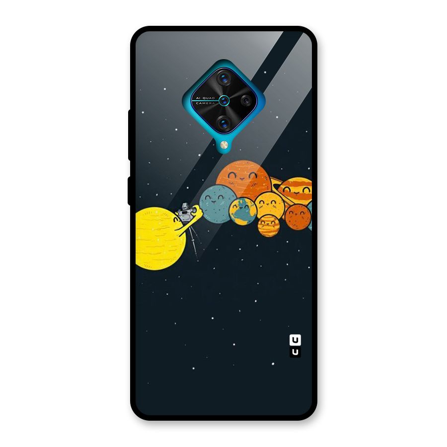 Planet Family Glass Back Case for Vivo S1 Pro