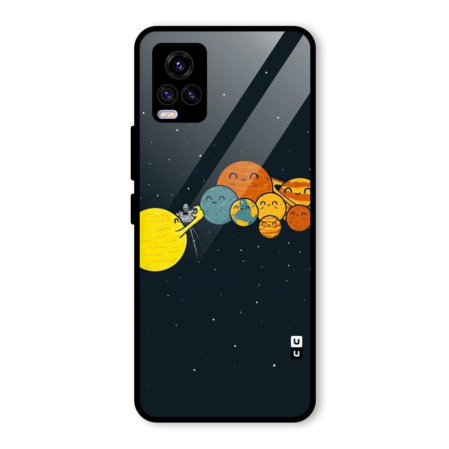 Planet Family Glass Back Case for Vivo V20