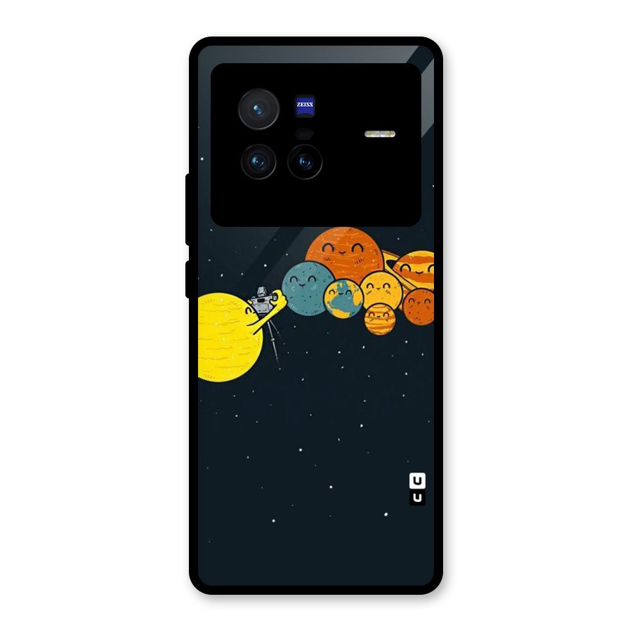 Planet Family Glass Back Case for Vivo X80