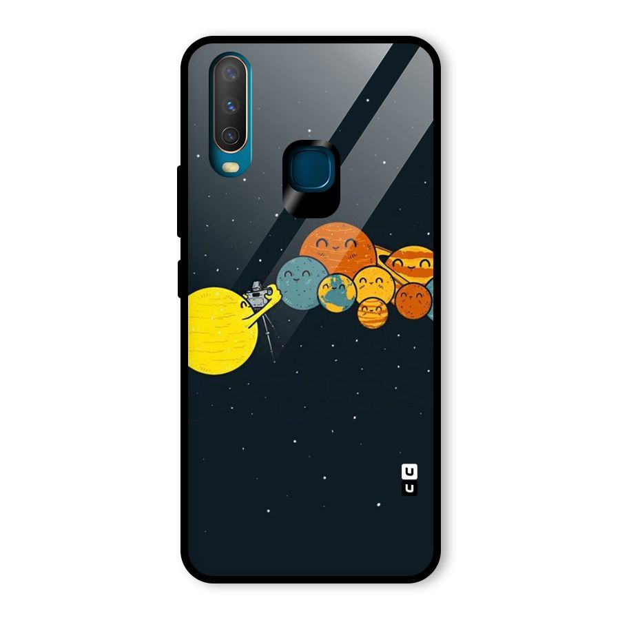 Planet Family Glass Back Case for Vivo Y12