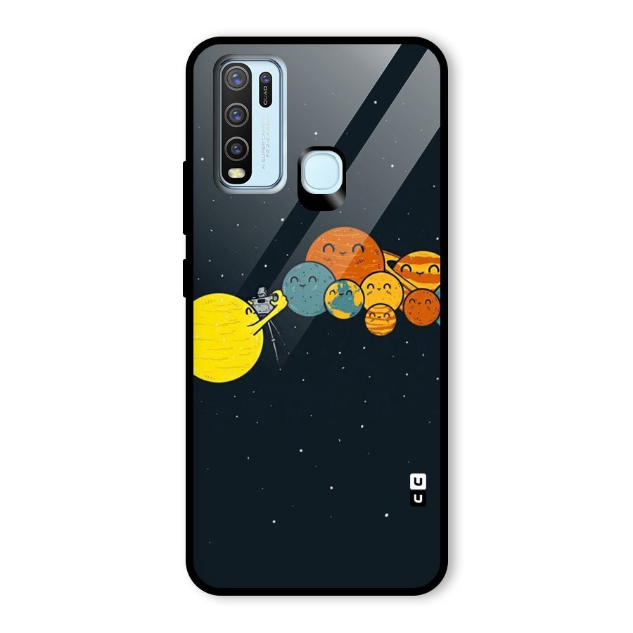 Planet Family Glass Back Case for Vivo Y50