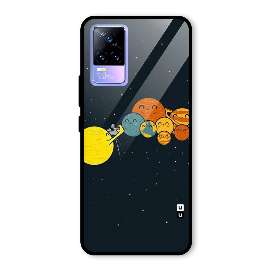 Planet Family Glass Back Case for Vivo Y73