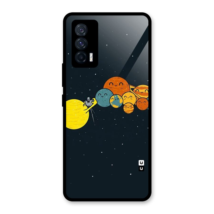 Planet Family Glass Back Case for Vivo iQOO 7 5G