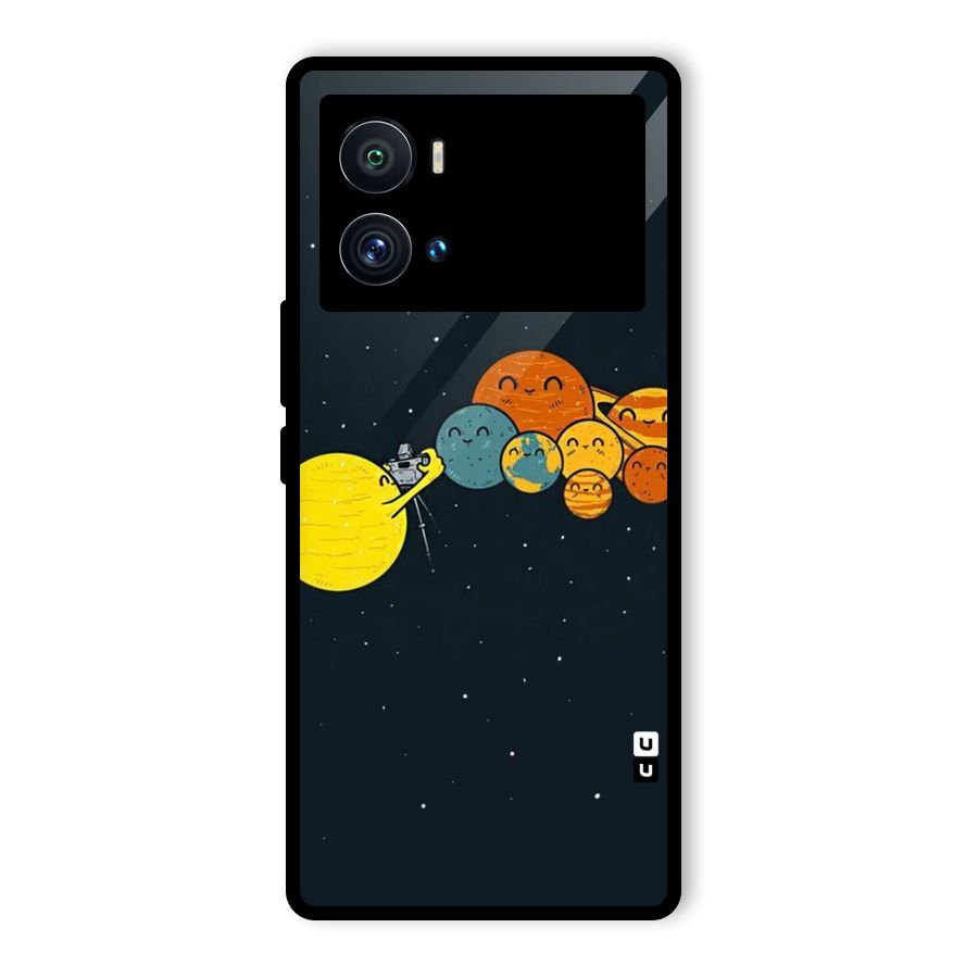Planet Family Glass Back Case for Vivo iQOO 9 Pro