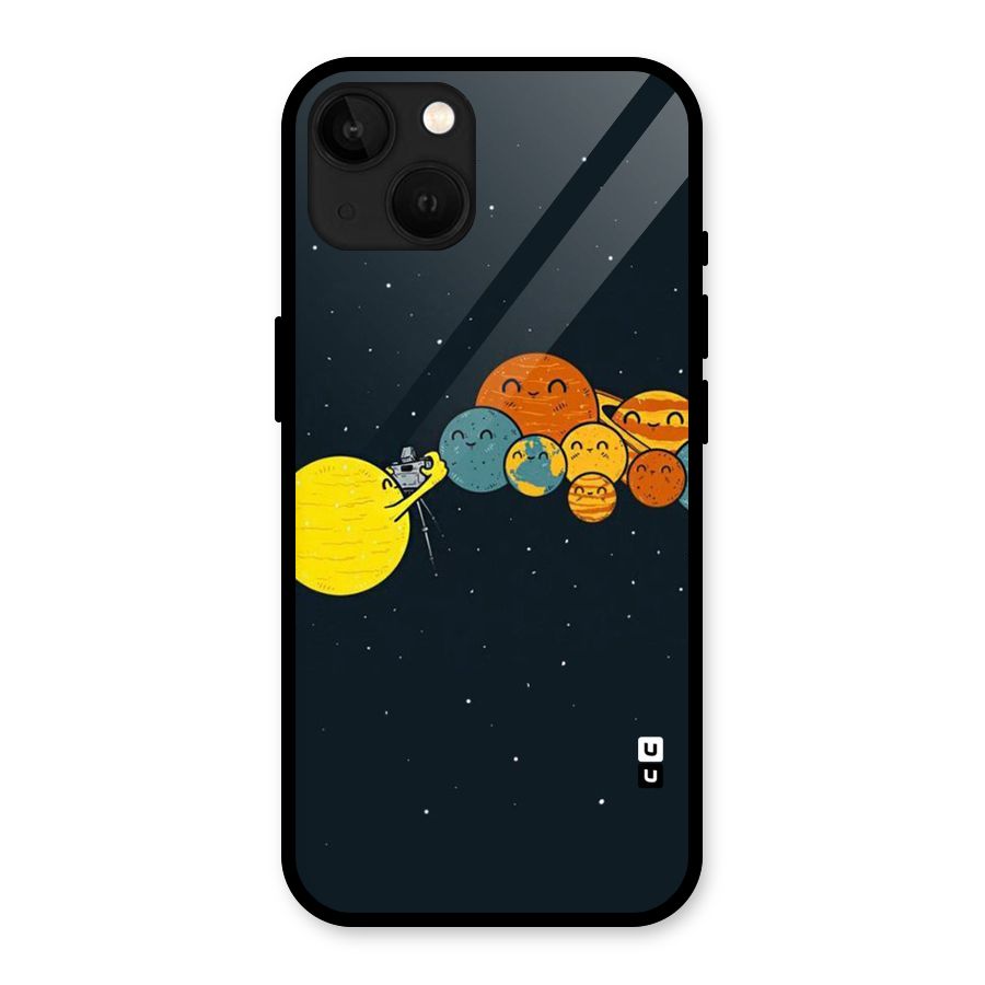 Planet Family Glass Back Case for iPhone 13