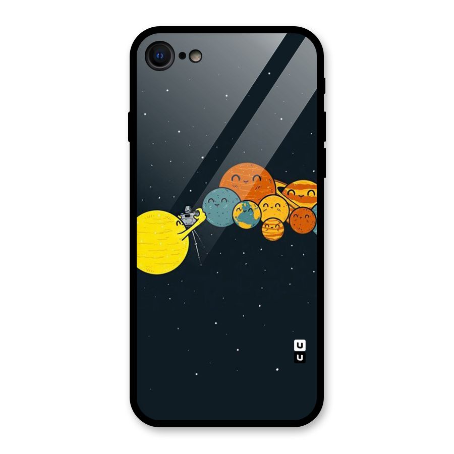 Planet Family Glass Back Case for iPhone SE 2022