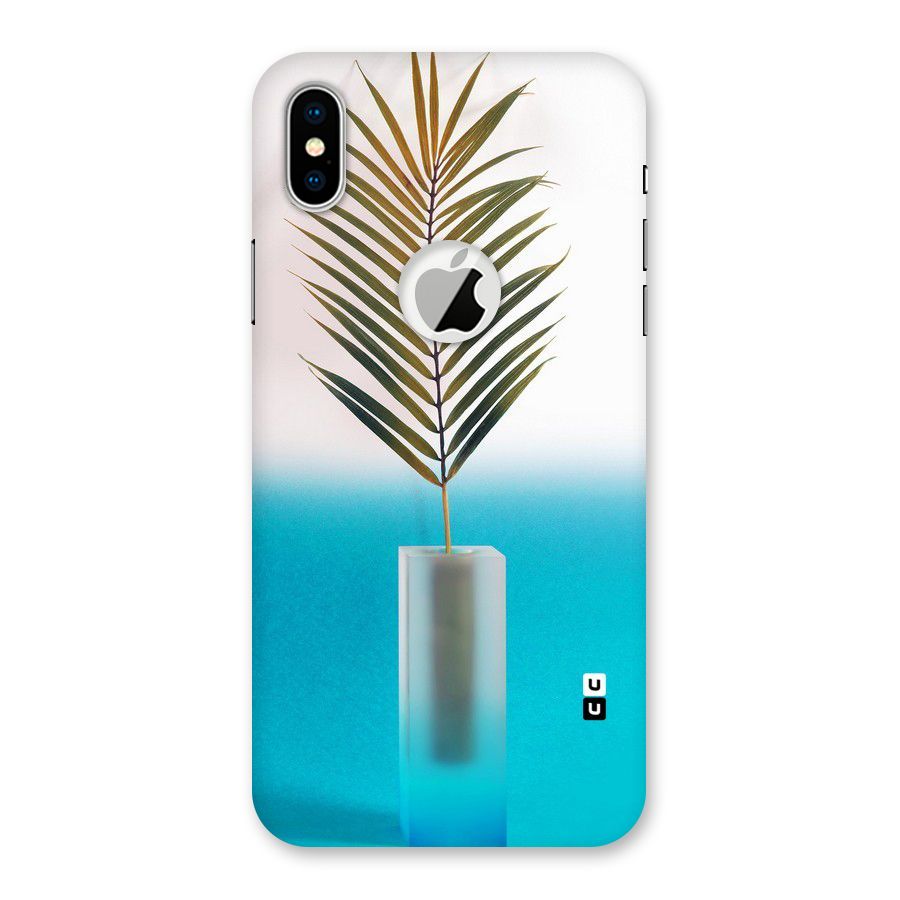 Plant Home Art Back Case for iPhone XS Logo Cut