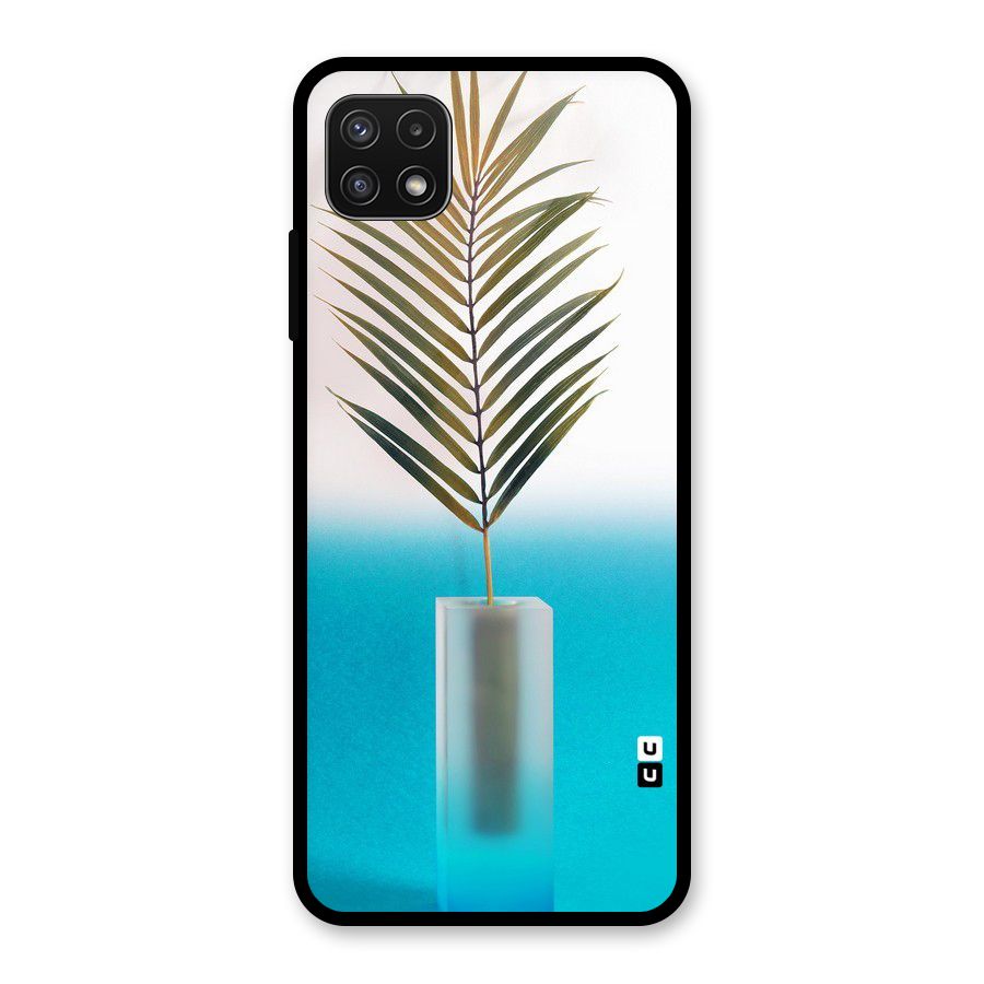 Plant Home Art Glass Back Case for Galaxy A22 5G