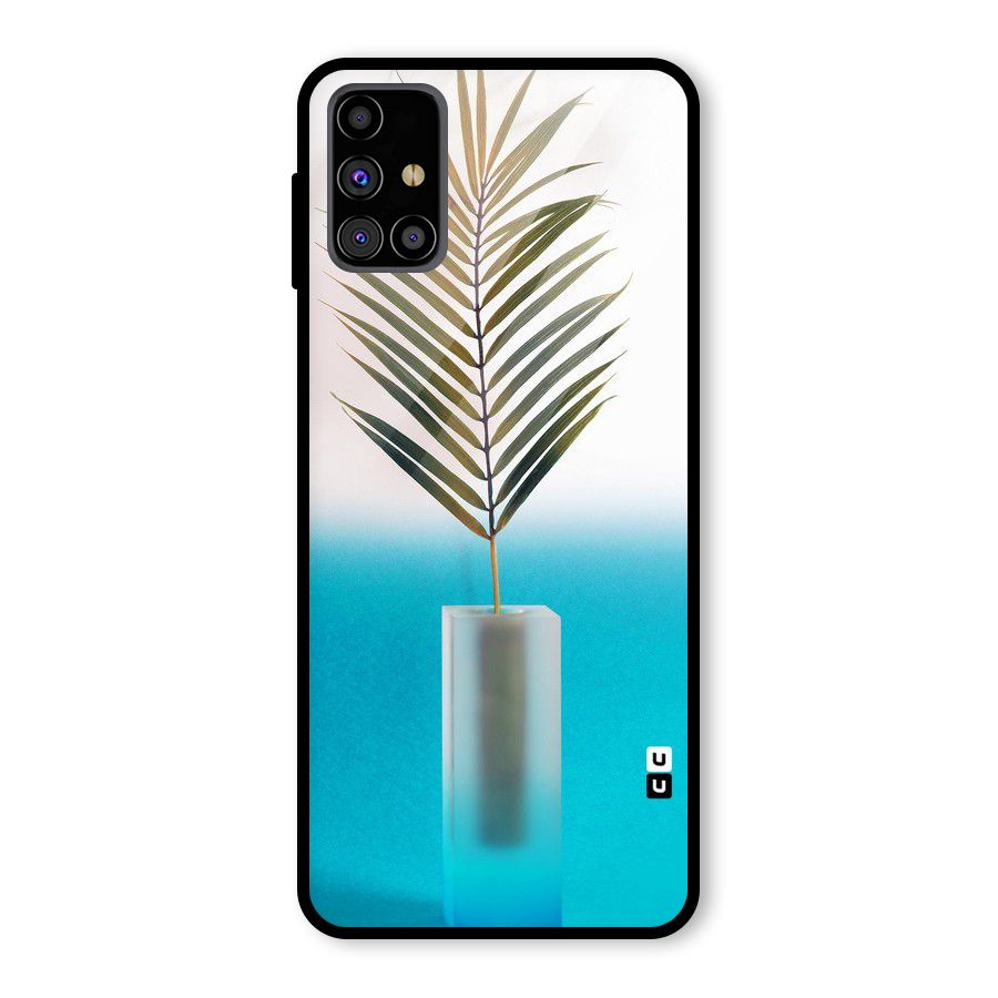 Plant Home Art Glass Back Case for Galaxy M31s
