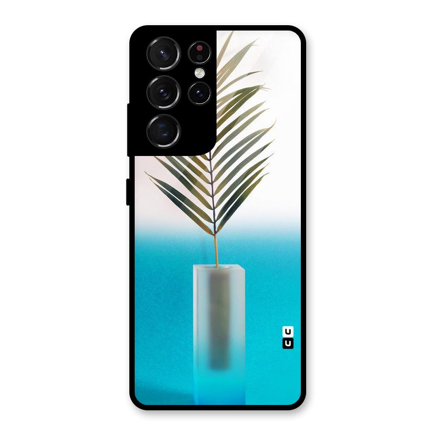 Plant Home Art Glass Back Case for Galaxy S21 Ultra 5G