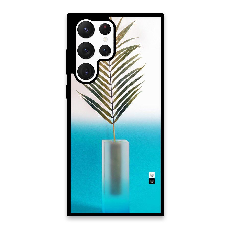 Plant Home Art Glass Back Case for Galaxy S22 Ultra 5G