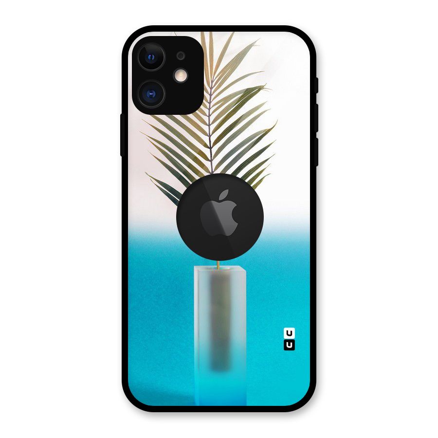 Plant Home Art Glass Back Case for iPhone 11 Logo Cut