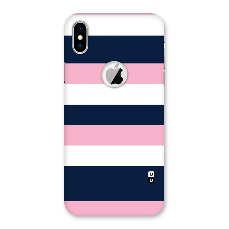 Play In Pastels Back Case for iPhone XS Logo Cut