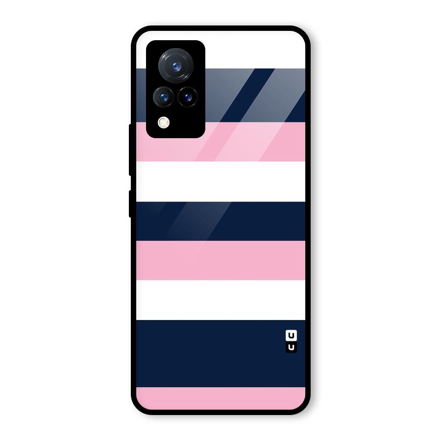 Play In Pastels Glass Back Case for Vivo V21 5G