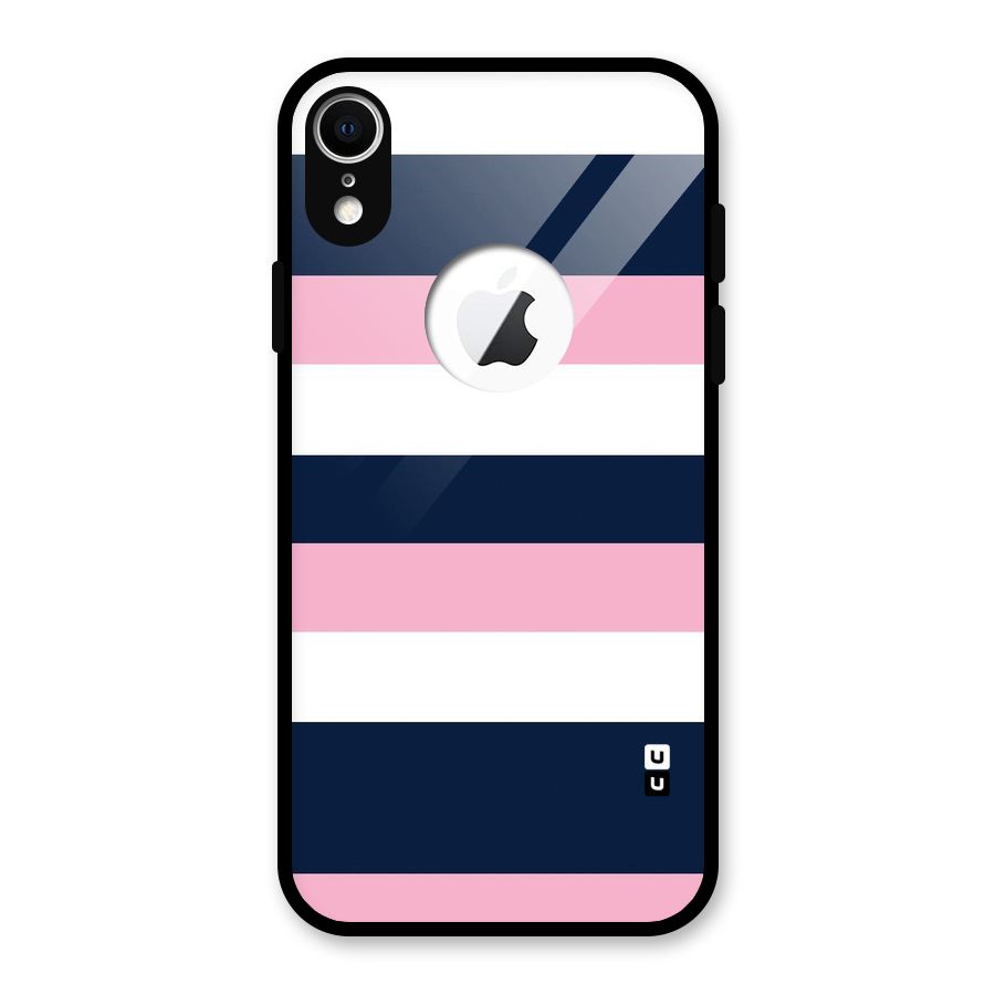 Play In Pastels Glass Back Case for iPhone XR Logo Cut