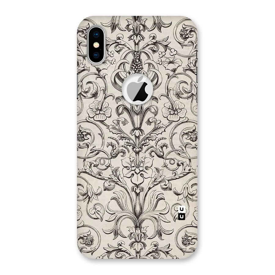 Pleasing Artsy Design Back Case for iPhone X Logo Cut