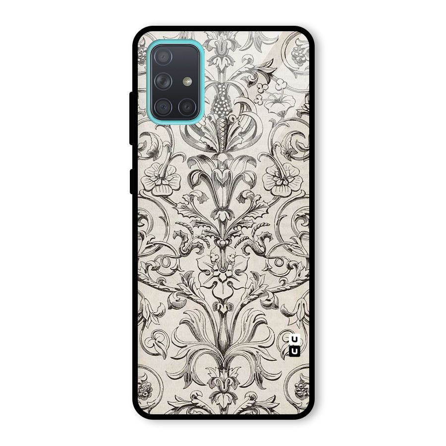 Pleasing Artsy Design Glass Back Case for Galaxy A71